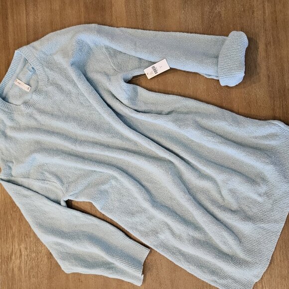 Daily Practice by Anthropologie Long Sleeve Sweater Dress Sky Blue NWT Large - Picture 8 of 10